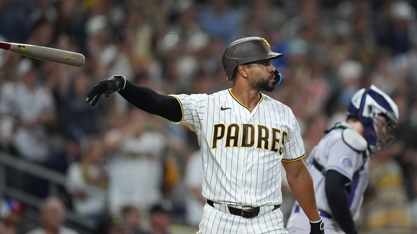 Fernando Tatis Jr. goes 5 for 5 and Padres top Rockies 8-7 on Xander Bogaerts’ sac fly in 9th