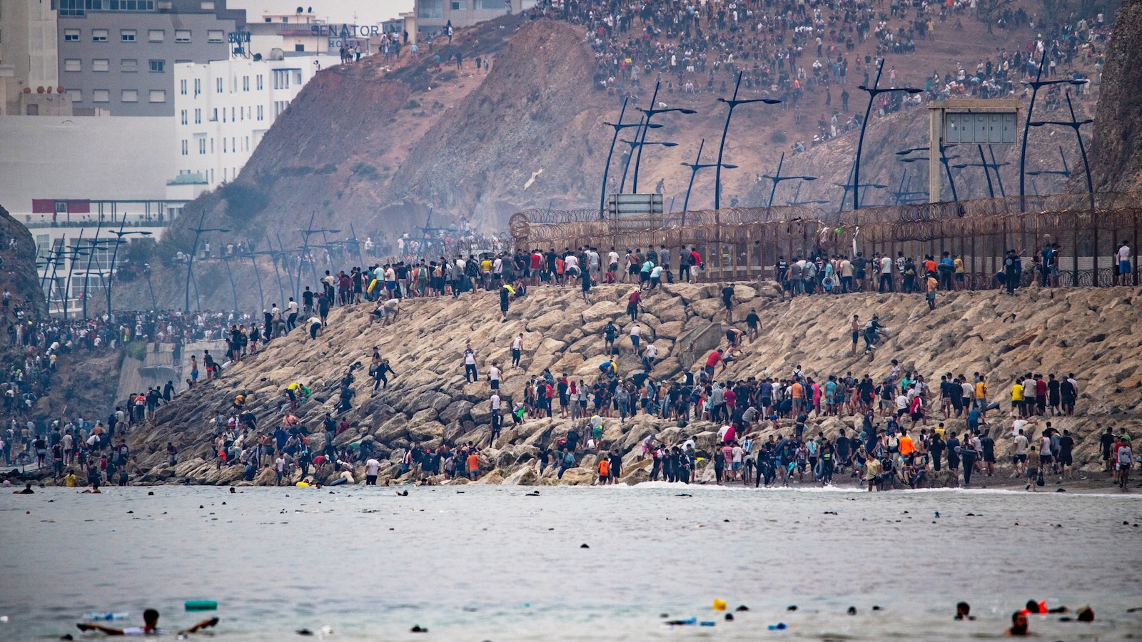 60,000 migrants crossed into Spanish territory of Ceuta, but most left voluntarily