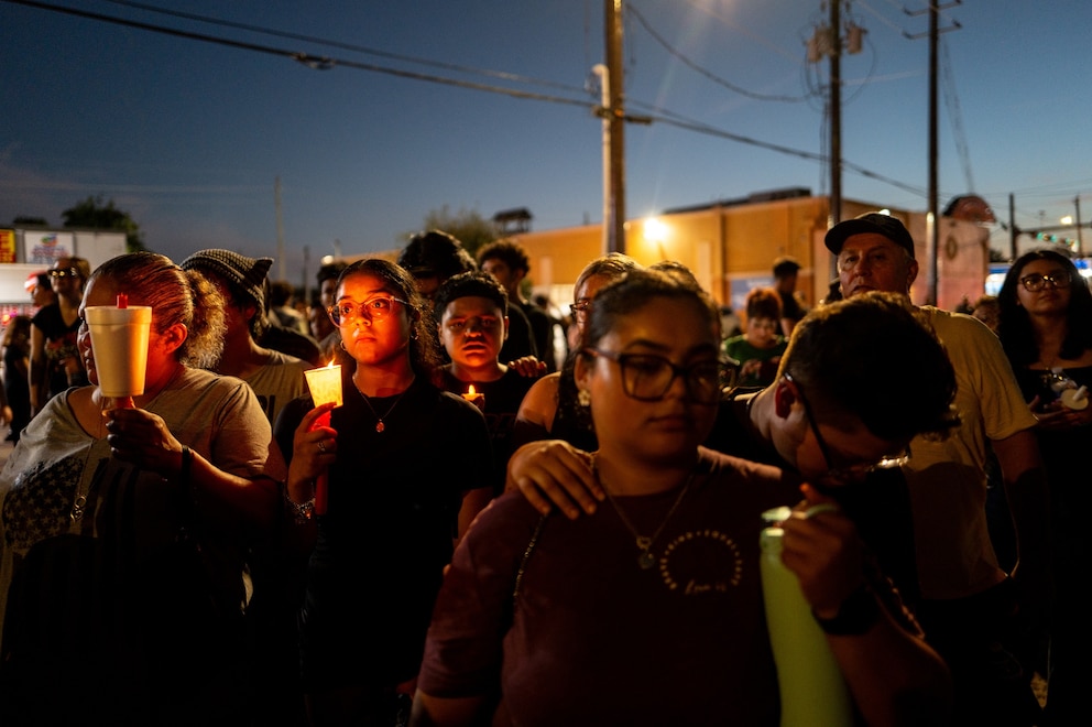 PHOTO: Protest And Vigil Held For Mexican Immigrant Killed By ICE Officer During Attempted Traffic Stop Arrest