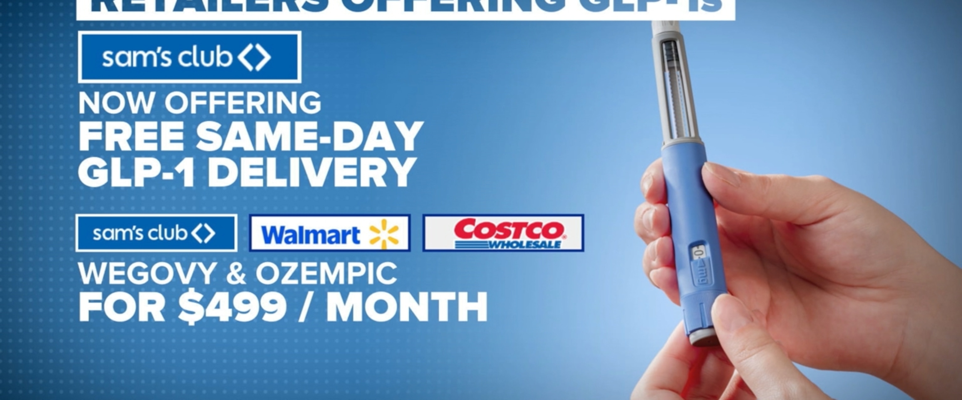 Video Sam's Club announces delivery of GLP-1 medications