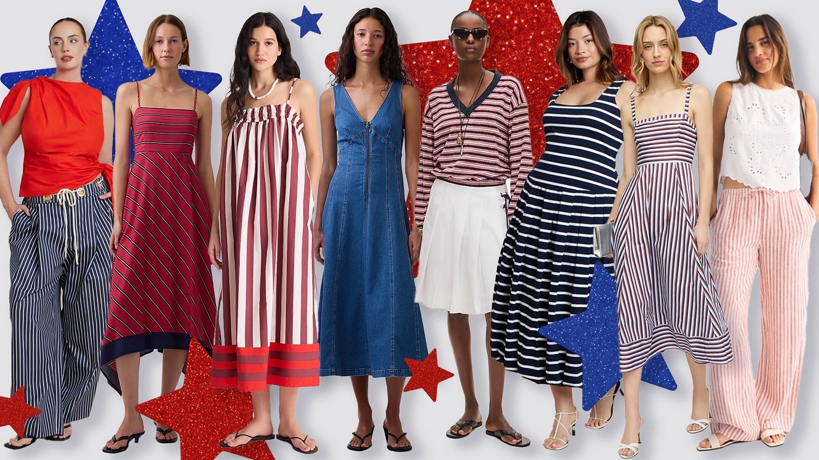 Women’s apparel for the Fourth of July