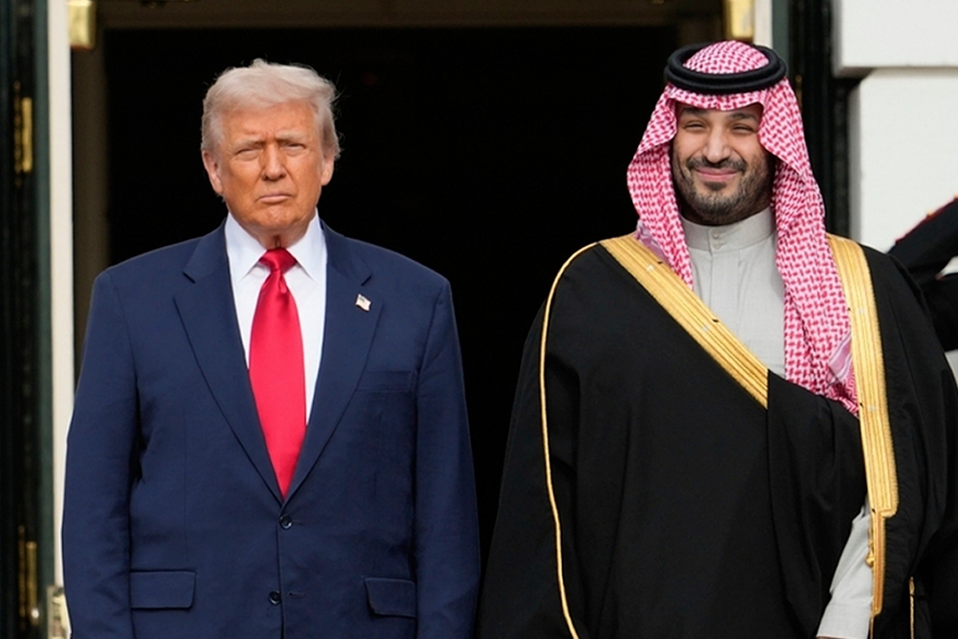 PHOTO: Donald Trump,Mohammed bin Salman