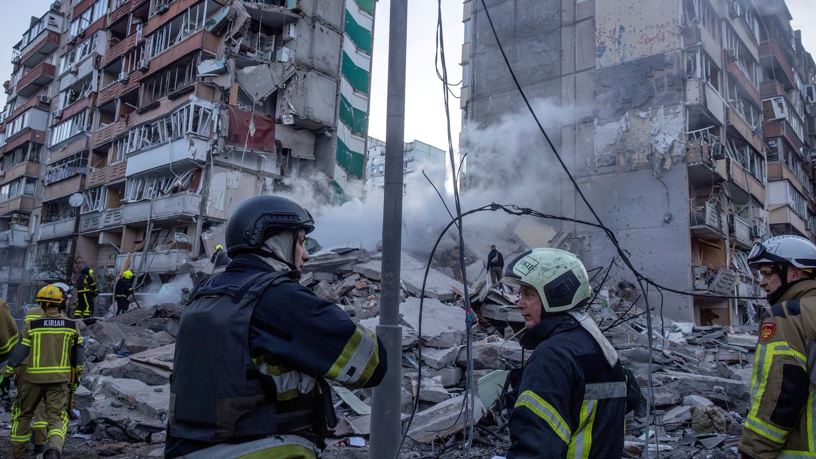 Several killed, 20 missing after 'barbaric' Russian strikes on Kyiv, Ukraine says