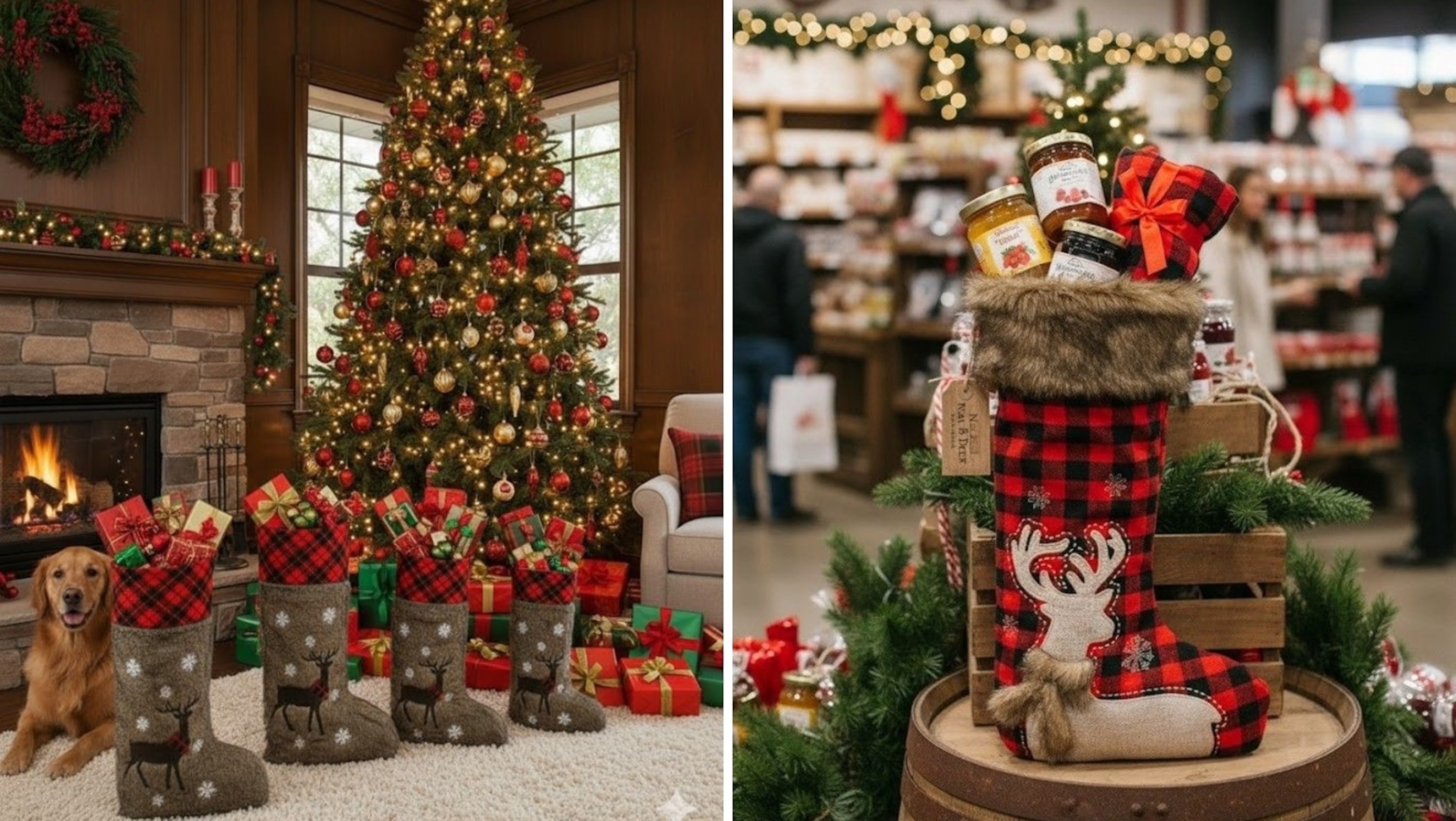 The Original Standing Stocking: Standing Christmas Stocking