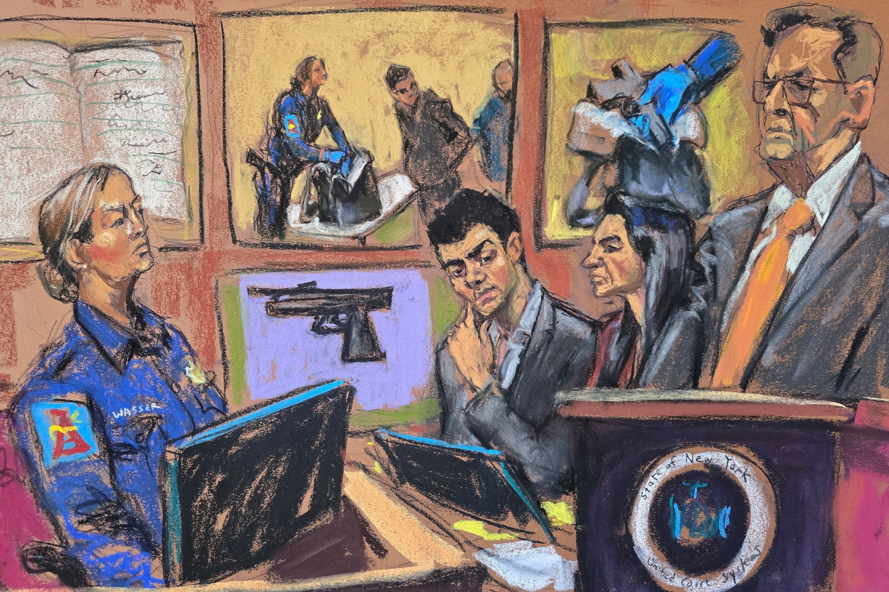 ‘There’s a weapon!’: Officer testifies in evidence hearing about finding gun in Luigi Mangione’s bag