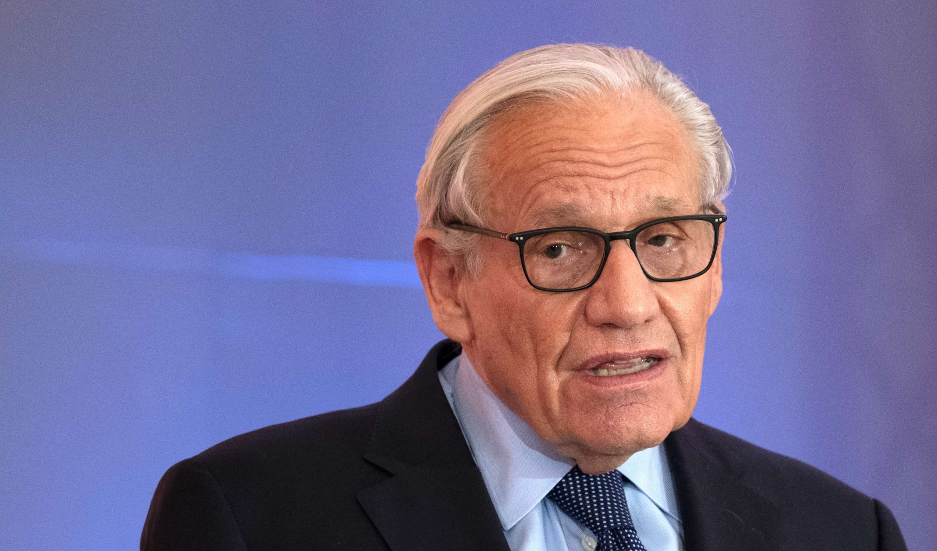 PHOTO: Investigative journalist Bob Woodward delivers remarks on "New threats to Democracies" during CNN International Summit on November 21, 2022, in Lisbon, Portugal.