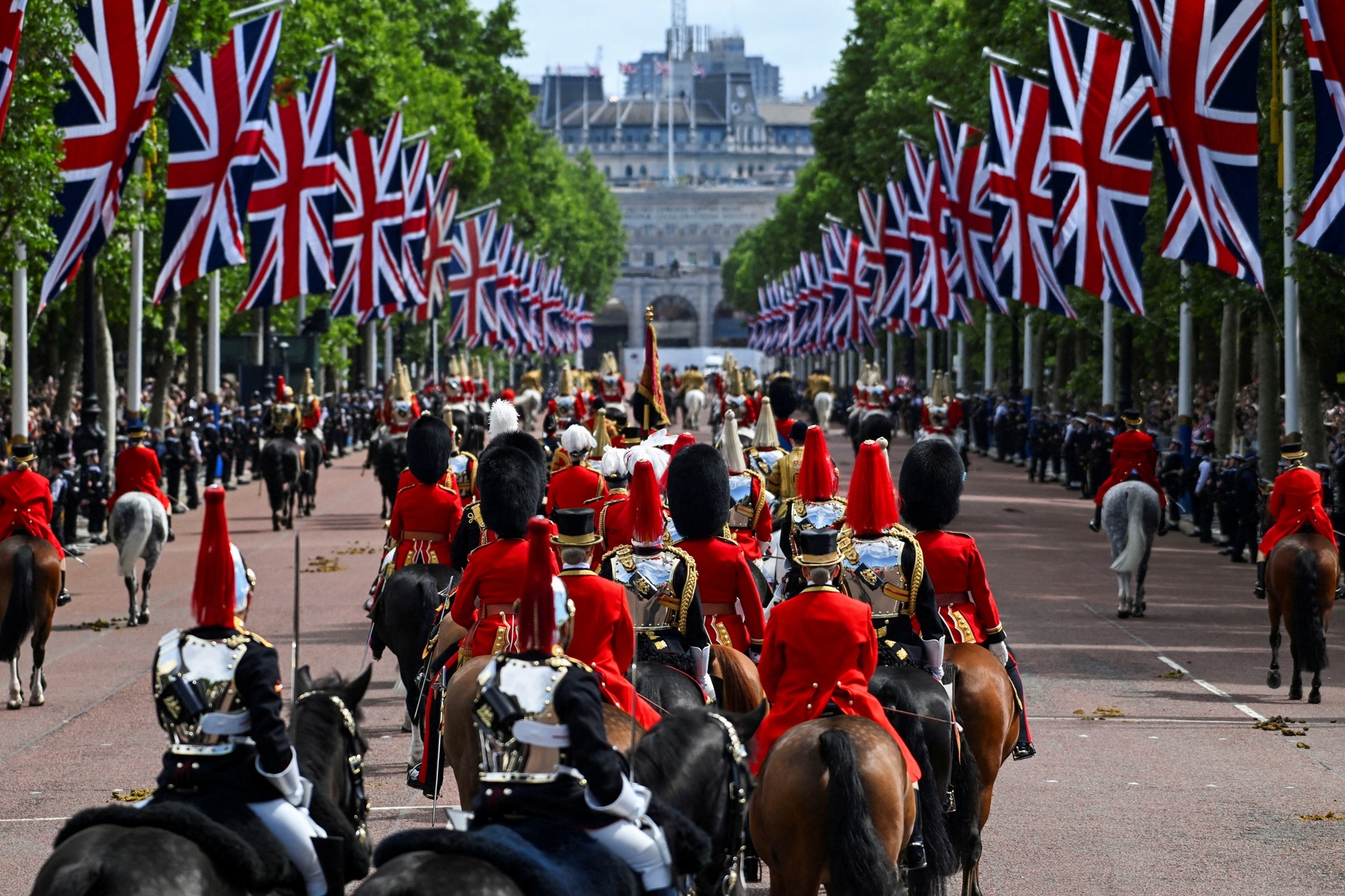 PHOTO: Trooping the Colour parade to honour Britain's King Charles on his official birthday in London