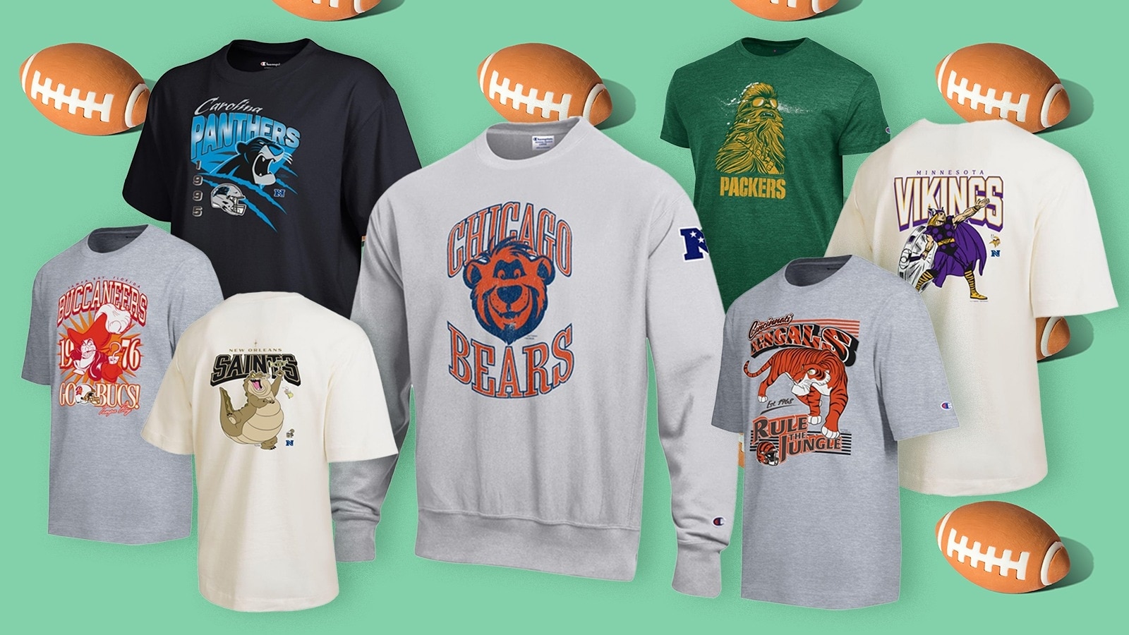 Disney x Champion NFL Collection Launch