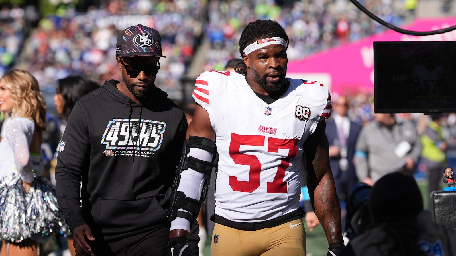 NFL suspends 49ers linebacker Dre Greenlaw 1 game for head butt - ABC News