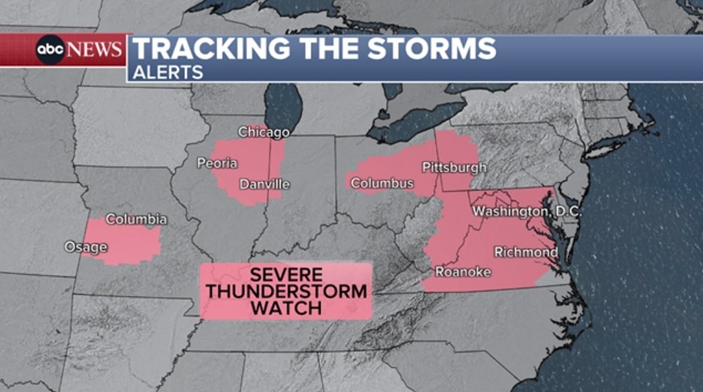 PHOTO: storm map
