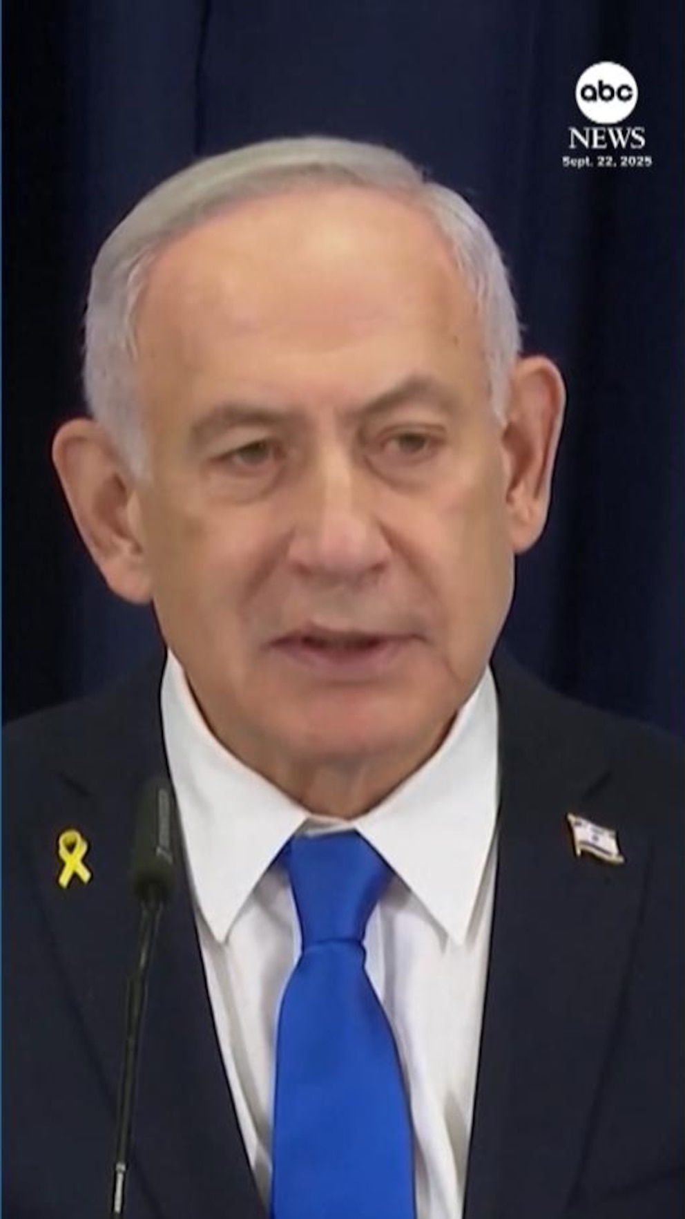 NextImg:Video Israeli Prime Minister Netanyahu rejects formal recognition of Palestinian state