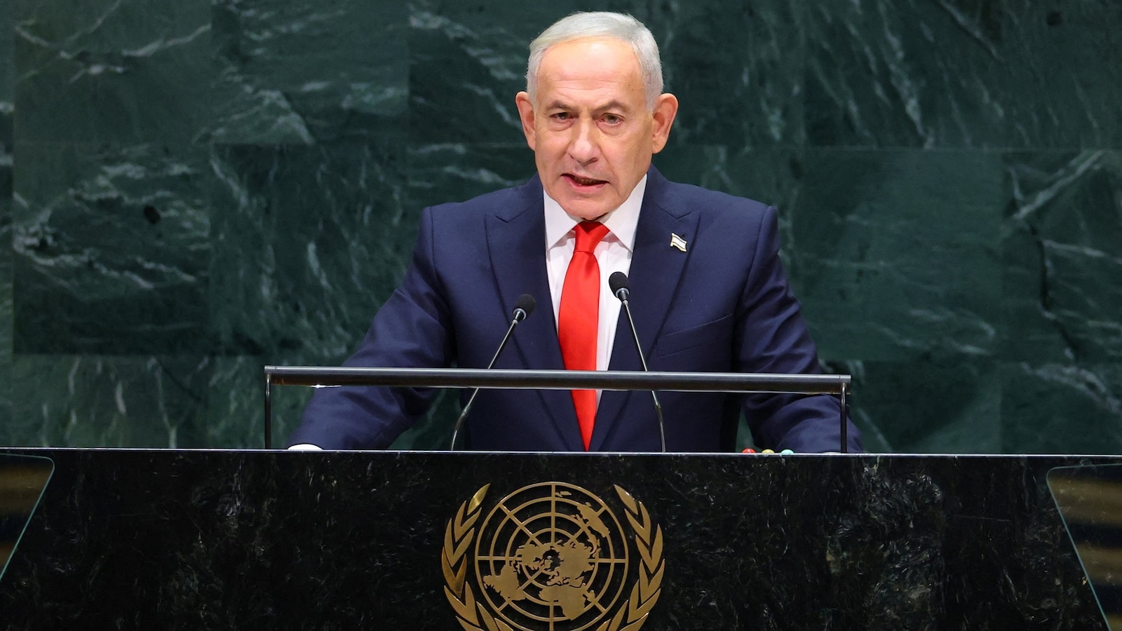 An unapologetic Prime Minister Benjamin Netanyahu addressed the United Nations General Assembly on Thursday, defending Israeli military actions in the Middle East while going on the attack against his political enemies.
