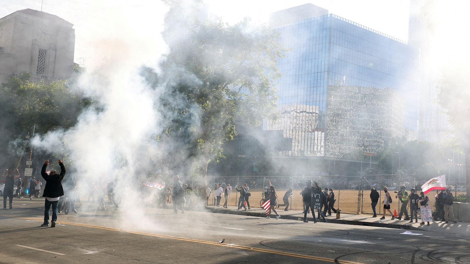 Man charged with purchasing explosives to attack police at LA protests: DOJ