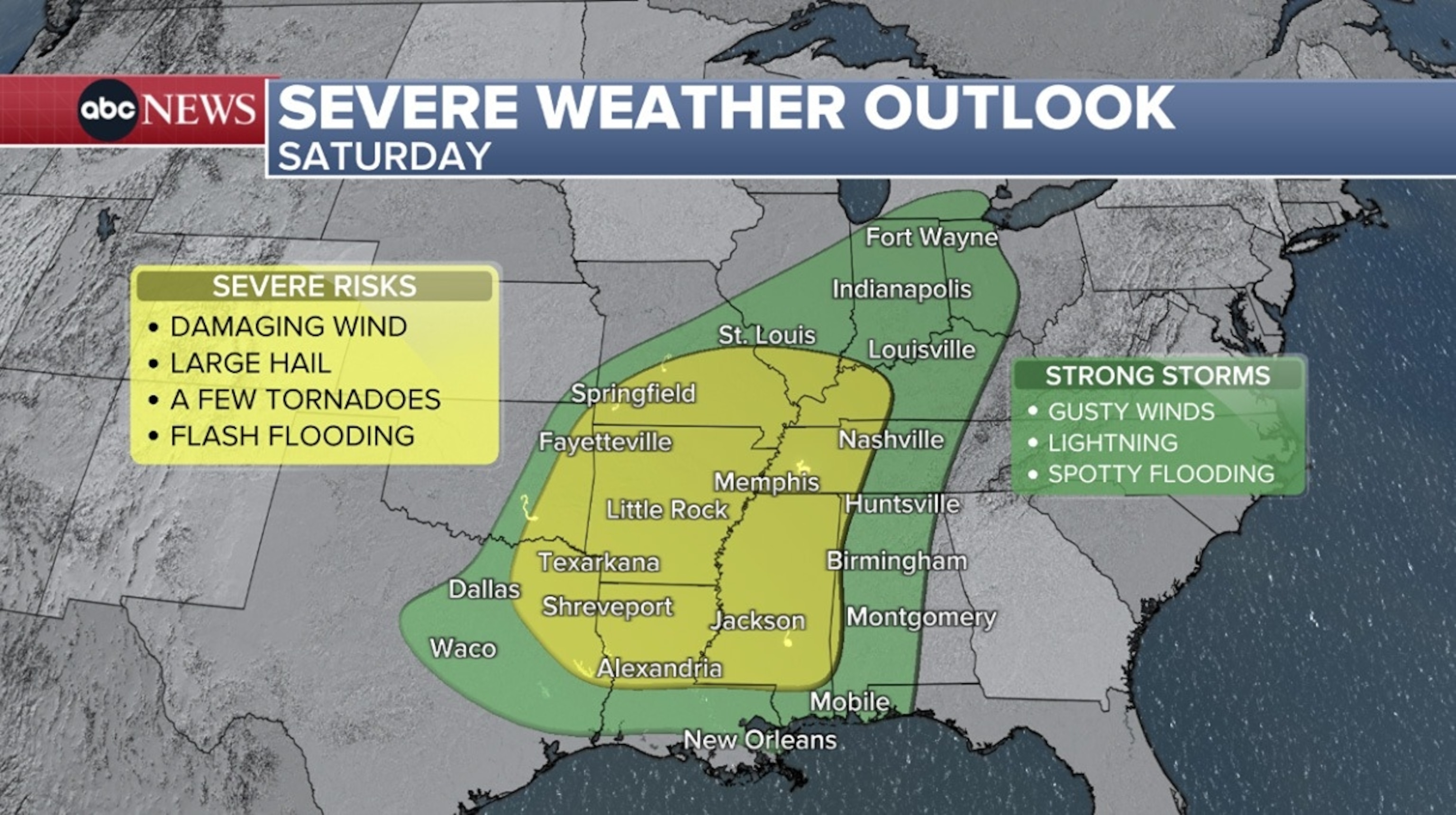 PHOTO: severe weather outlook map