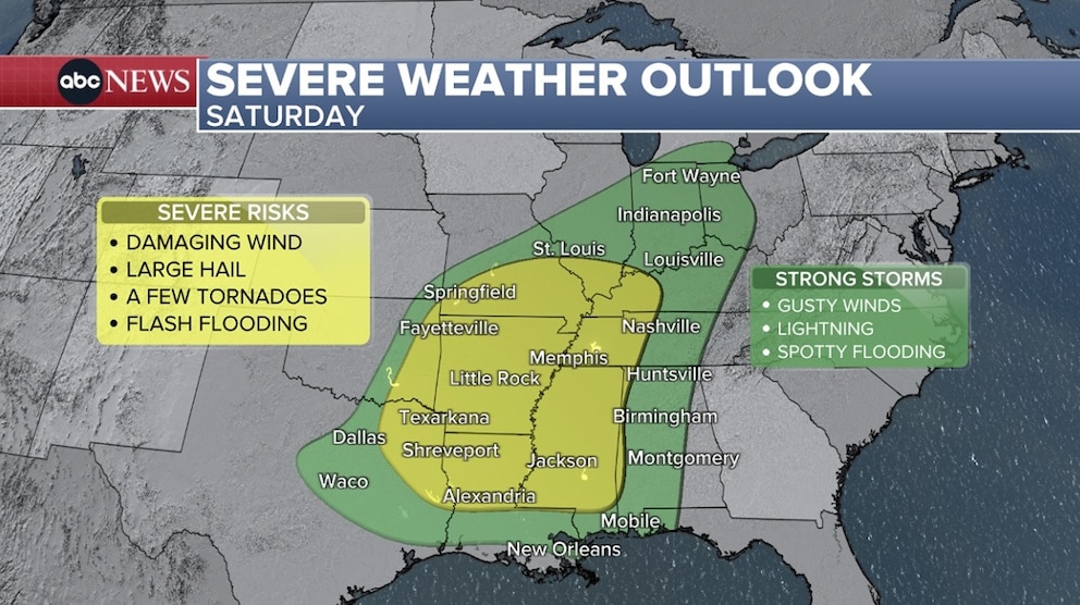 PHOTO: severe weather outlook map