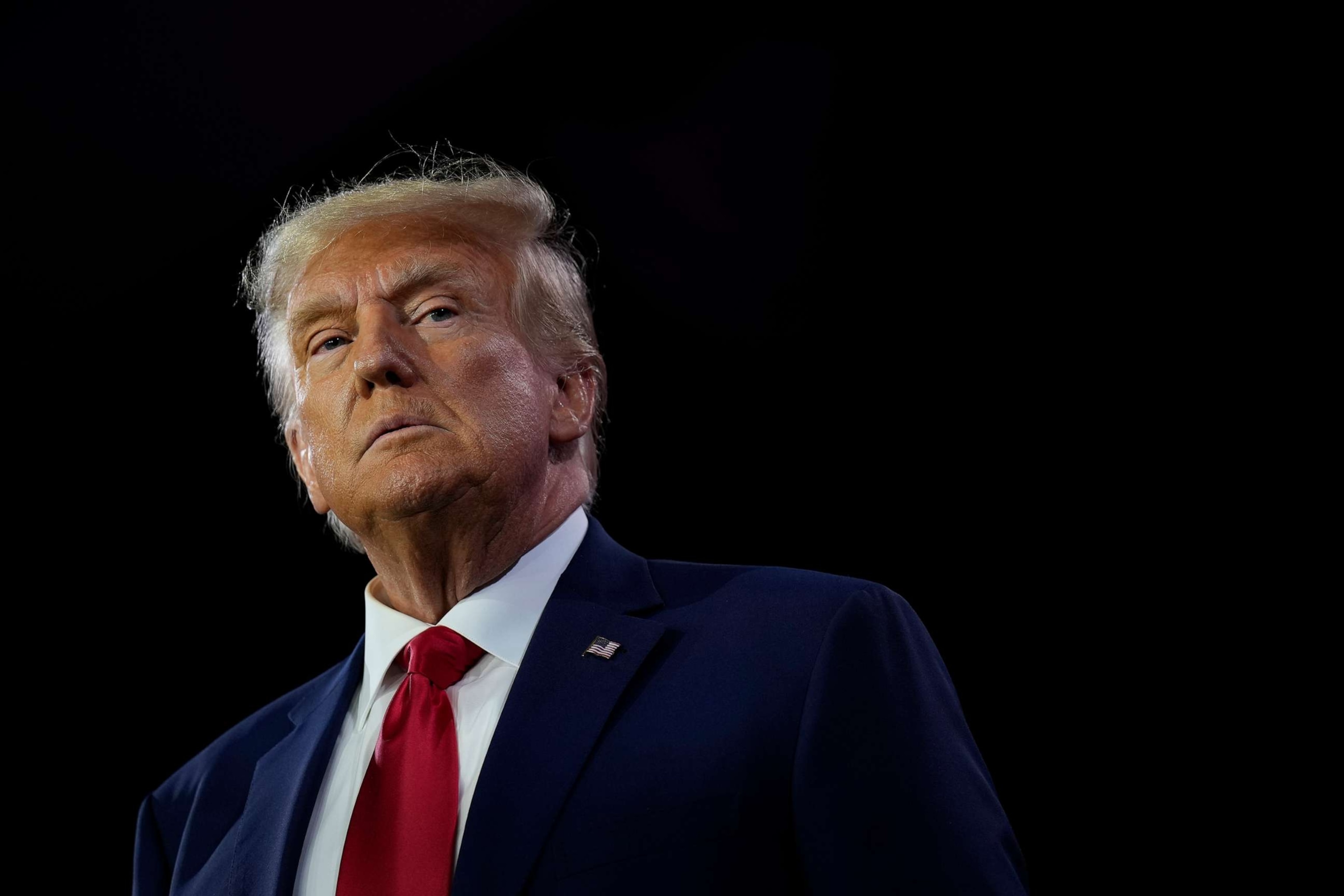 PHOTO: Republican presidential candidate former U.S. President Donald Trump speaks at the Faith and Freedom Road to Majority conference at the Washington Hilton on June 24, 2023, in Washington, D.C.