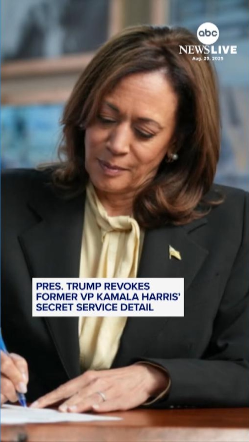 NextImg:Video President Trump revokes Kamala Harris' Secret Service detail