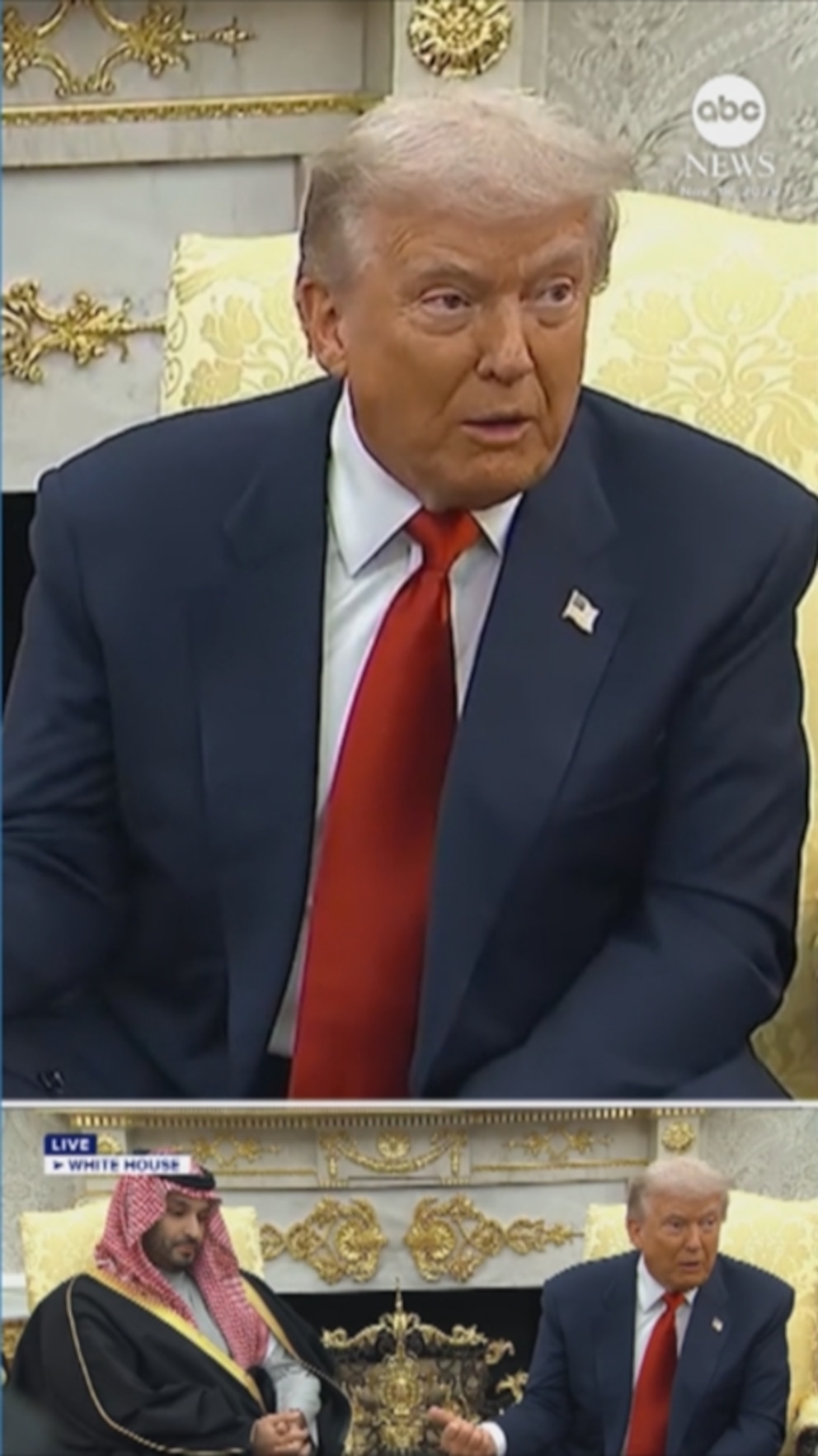 WATCH: Trump and Saudi crown prince on murder of Jamal Khashoggi