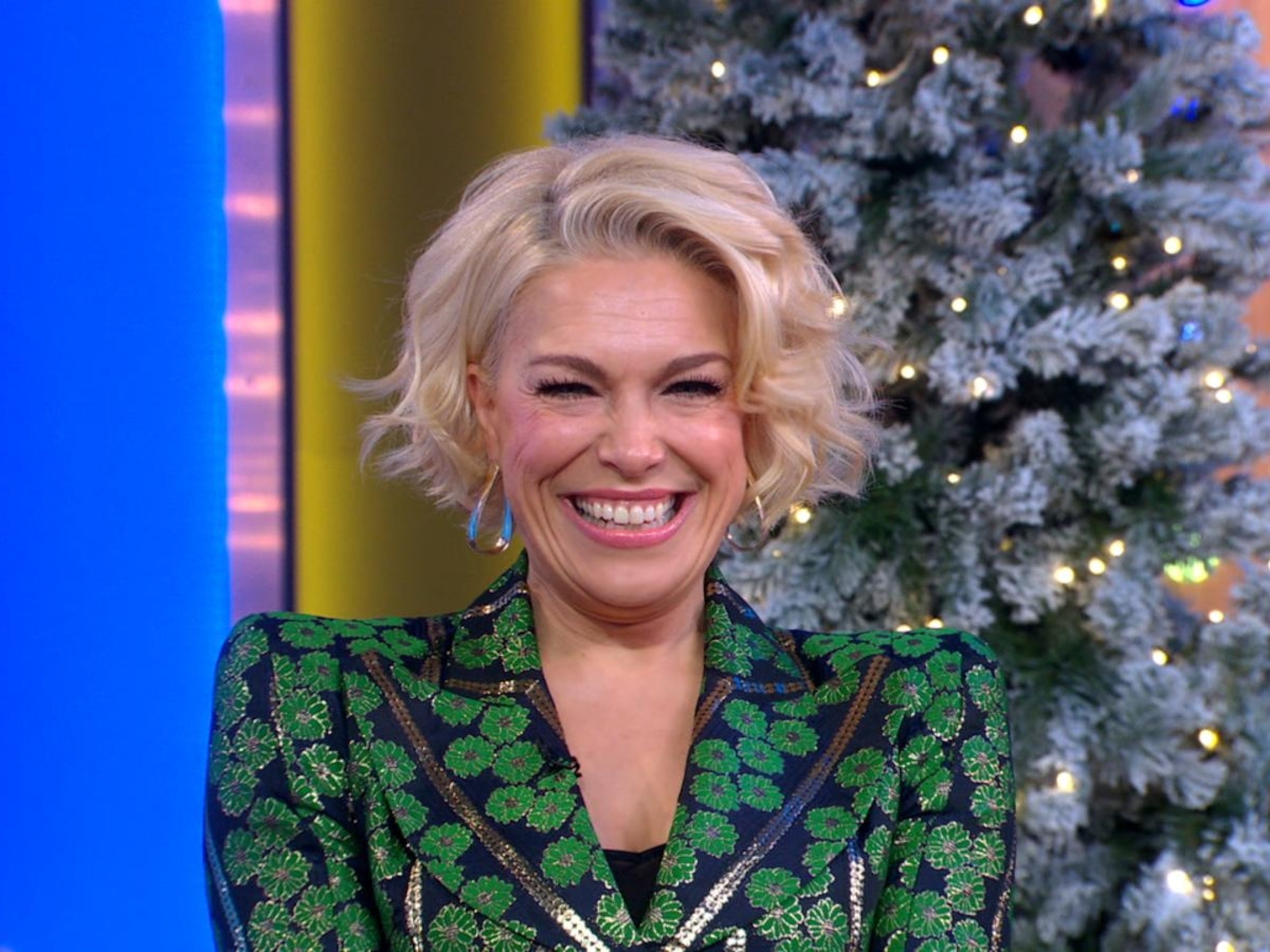 hannah waddingham purple dress