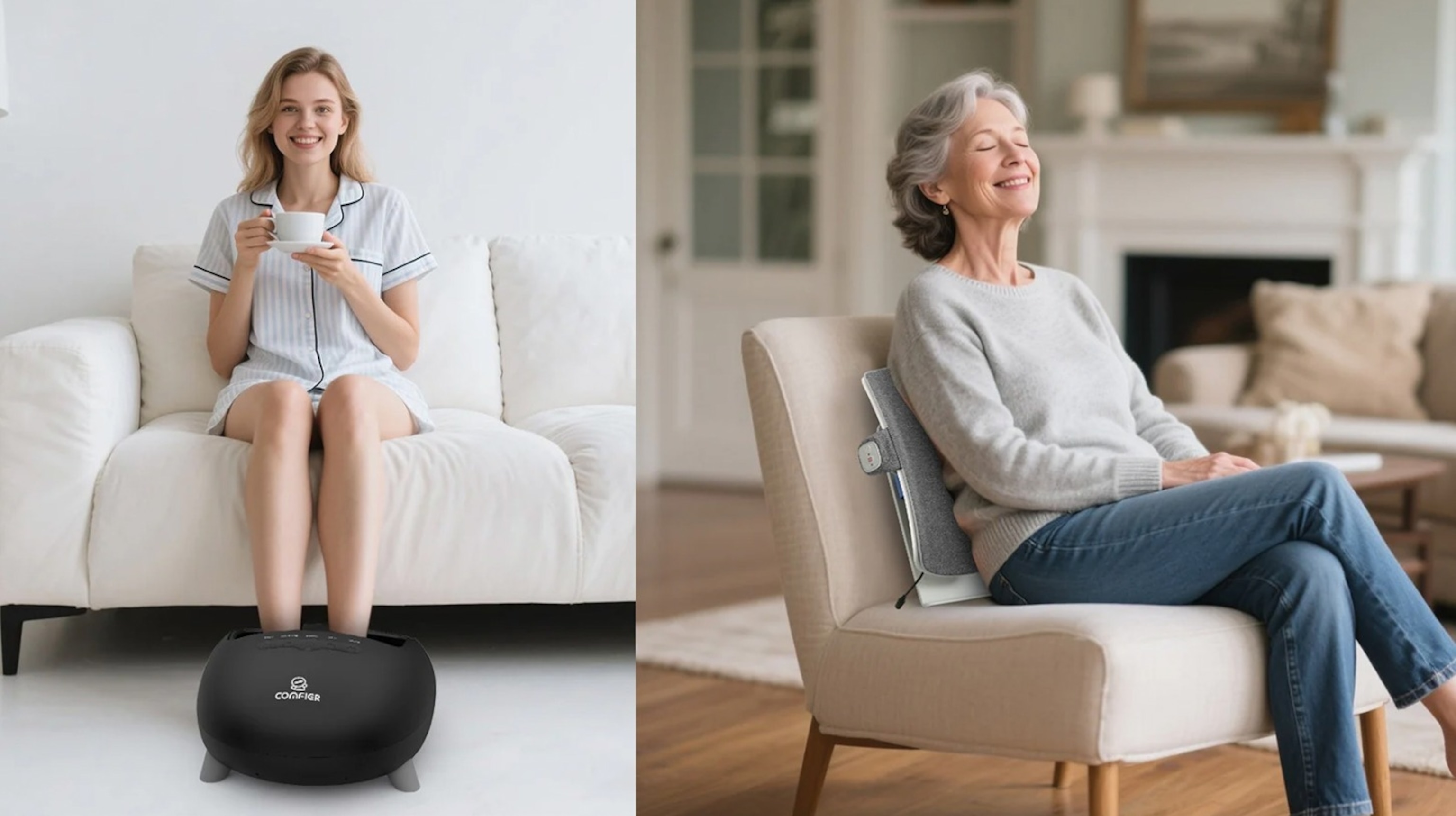 Comfier: Foot Massager and Lumbar Pillow 