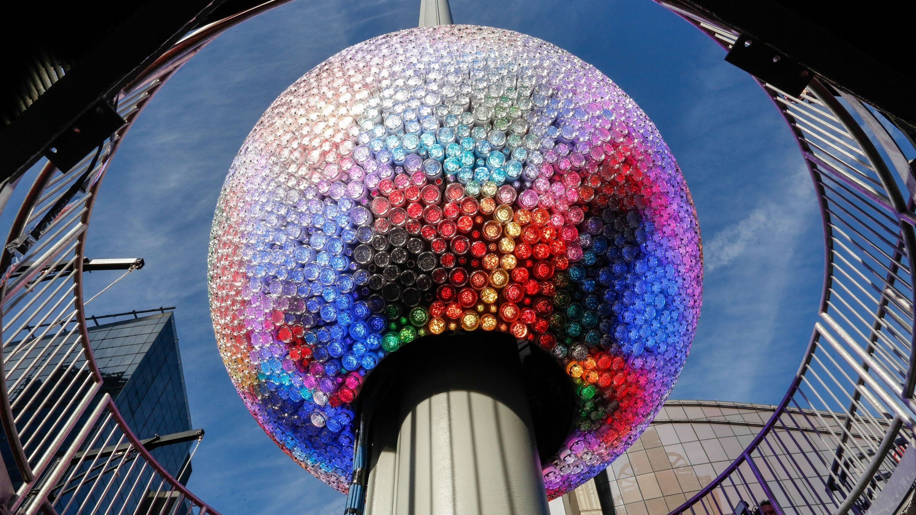 Get A 1st Look At The New Times Square Ball That Will Drop On New Year Nye Ball 1 Epa Gmh 251124 HpMain 16x9 