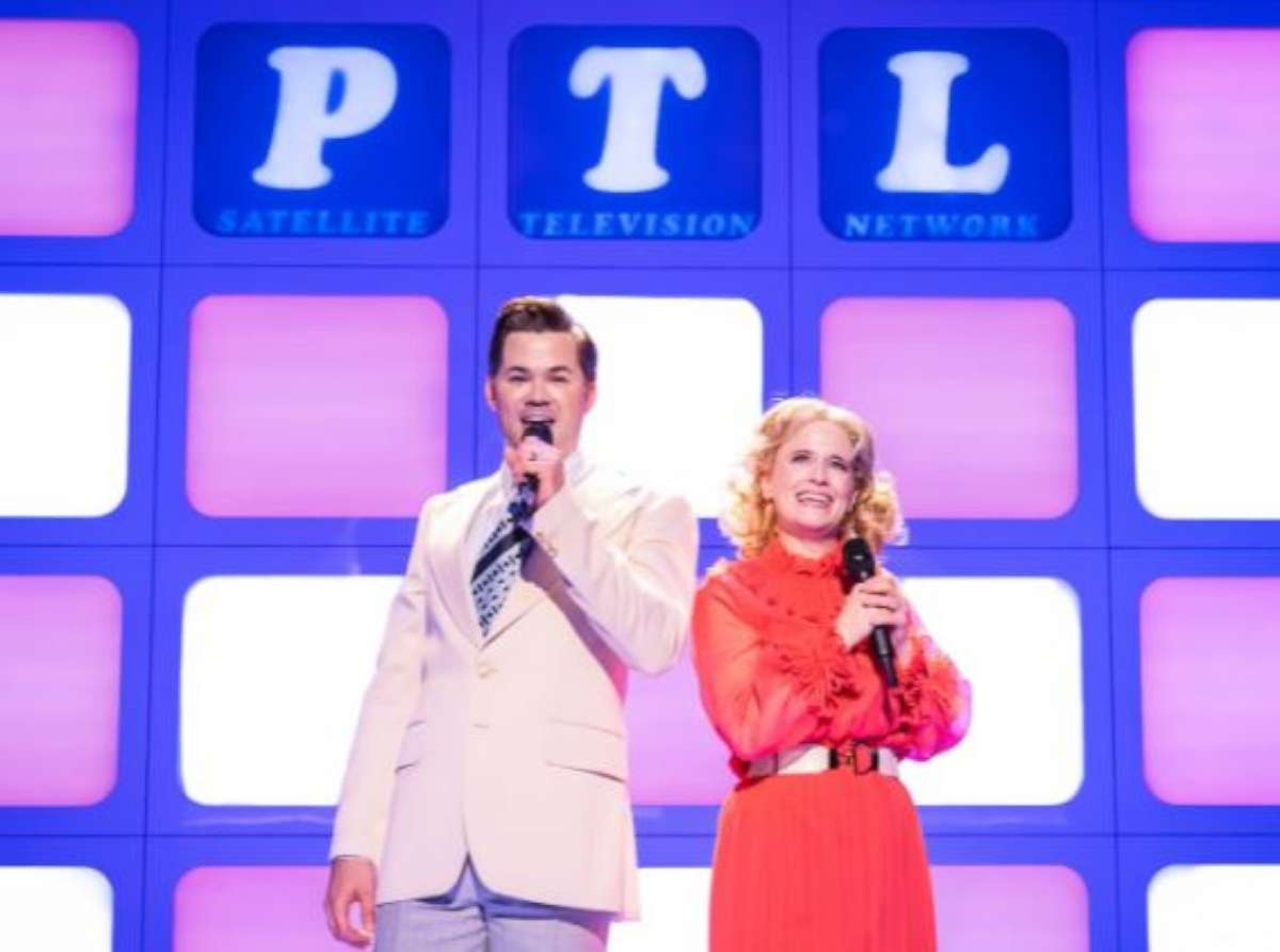 PHOTO: Tammy Faye is a musical from singer and songwriter Elton John and Scissor Sisters’ Jake Shears about the rise and meteoric plummet of Christian televangelists Tammy Faye and Jim Bakker, with shows from Oct. 14 to Dec. 3 at London’s Almeida Theatre.