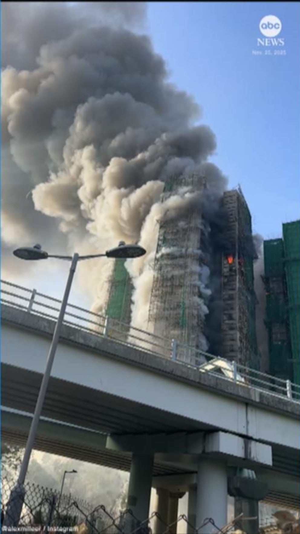 WATCH: Massive fire engulfs Hong Kong apartment complex