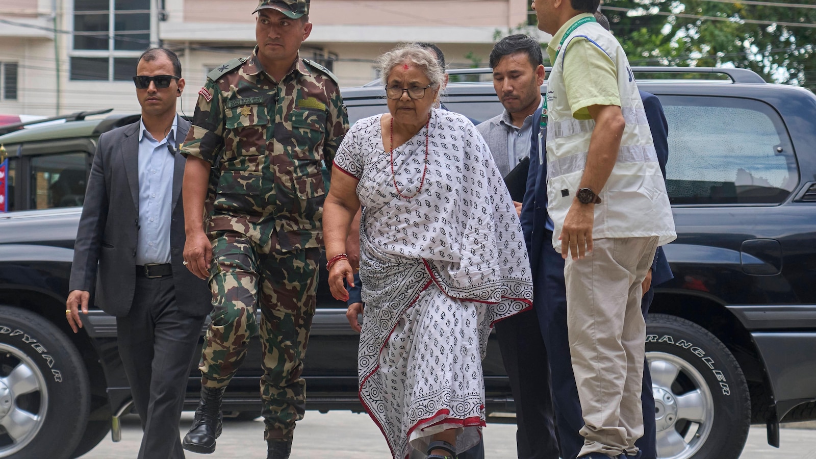 People in Nepal after curfew is lifted