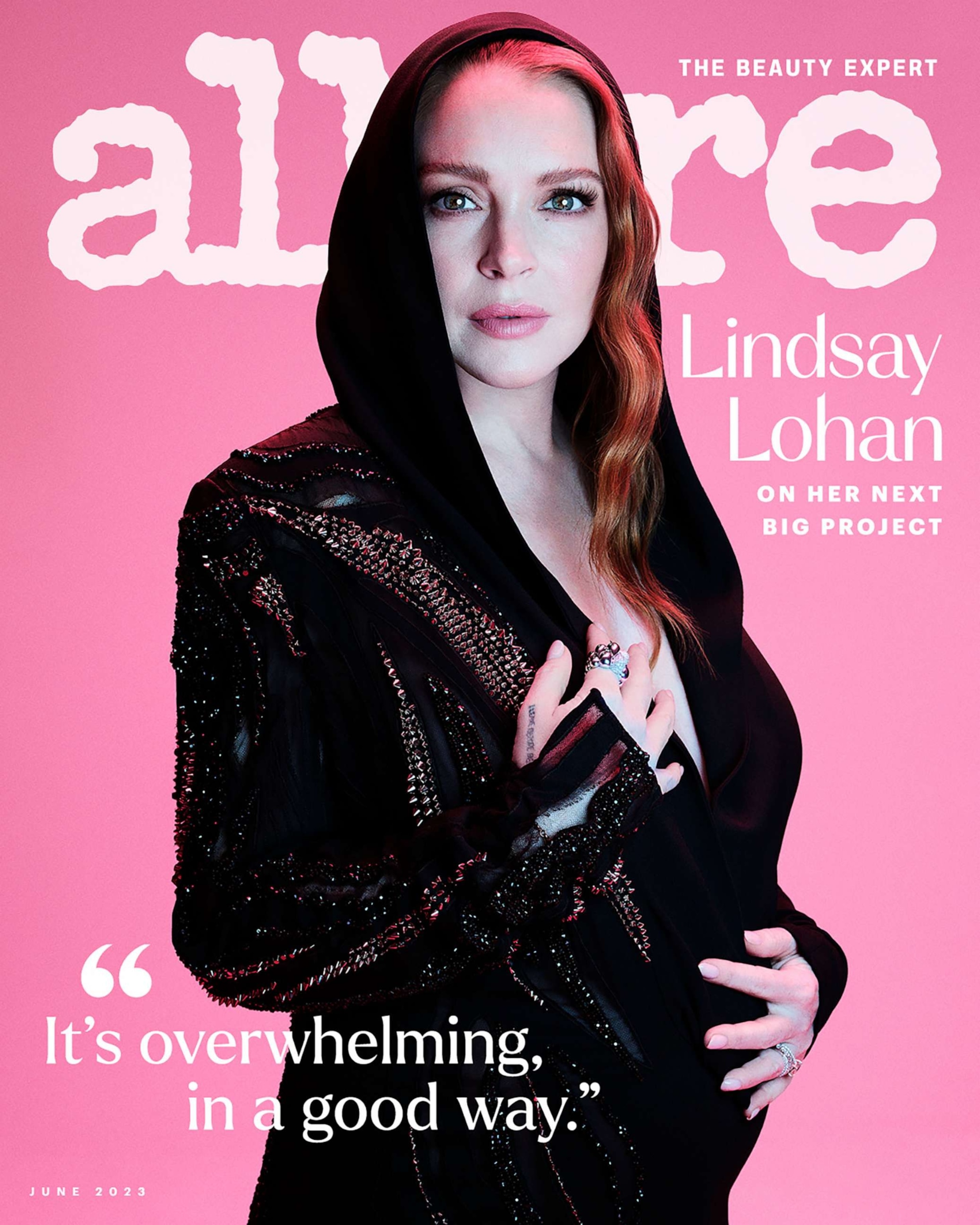 PHOTO: Lindsey Lohan opens up to Allure about her excitement about becoming a mother, what’s next in her career, and why she is the happiest she has ever been.