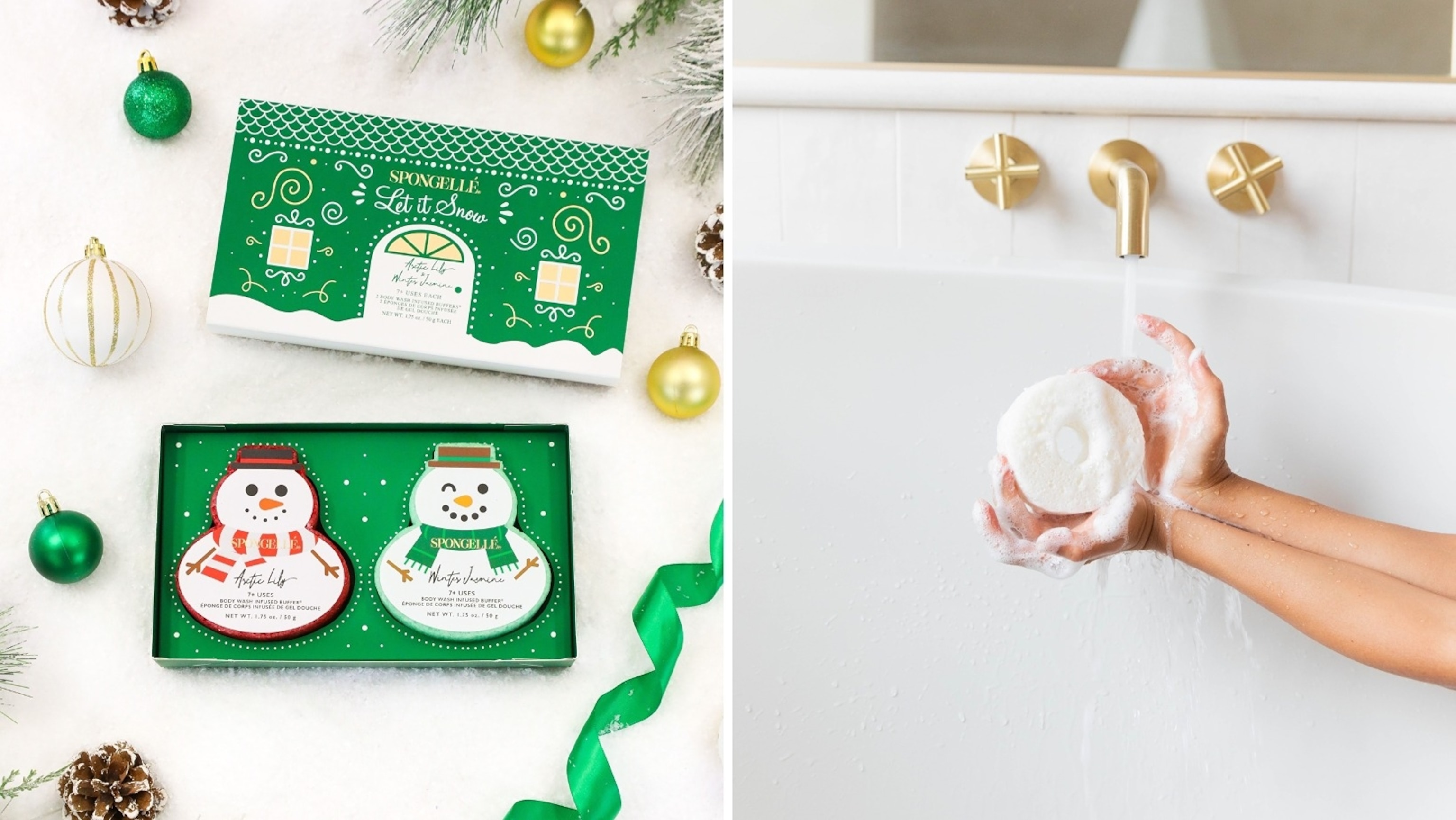 SPONGELLE: Body Wash-infused Buffers