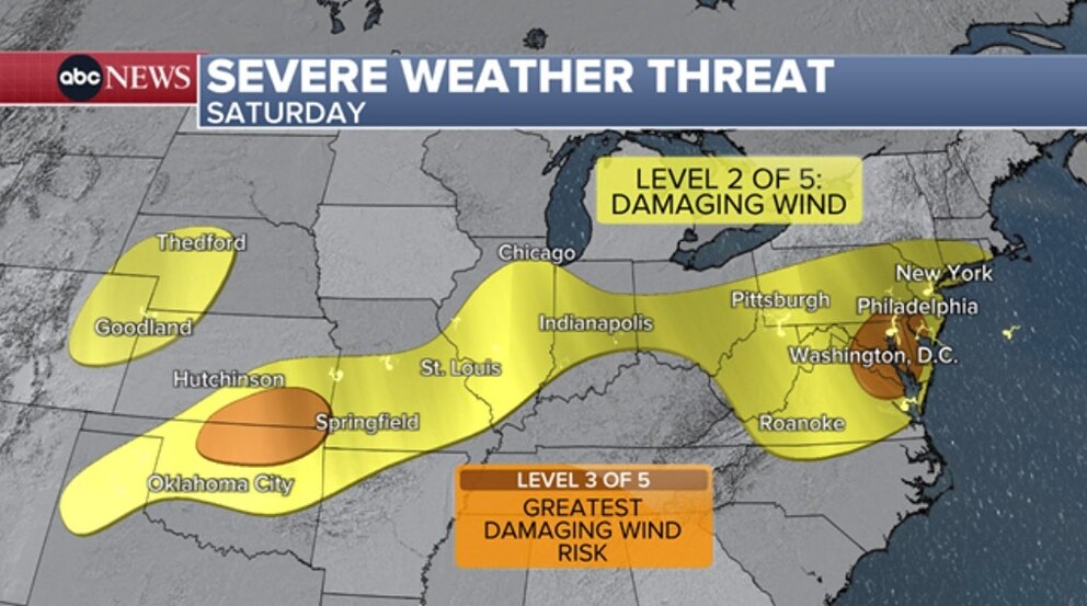 PHOTO: severe weather threat map