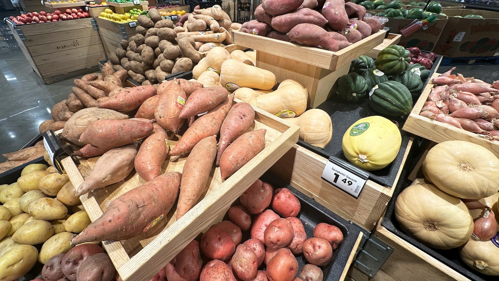 Image for article Majority of US adults are stressed about grocery costs, an APNORC poll finds