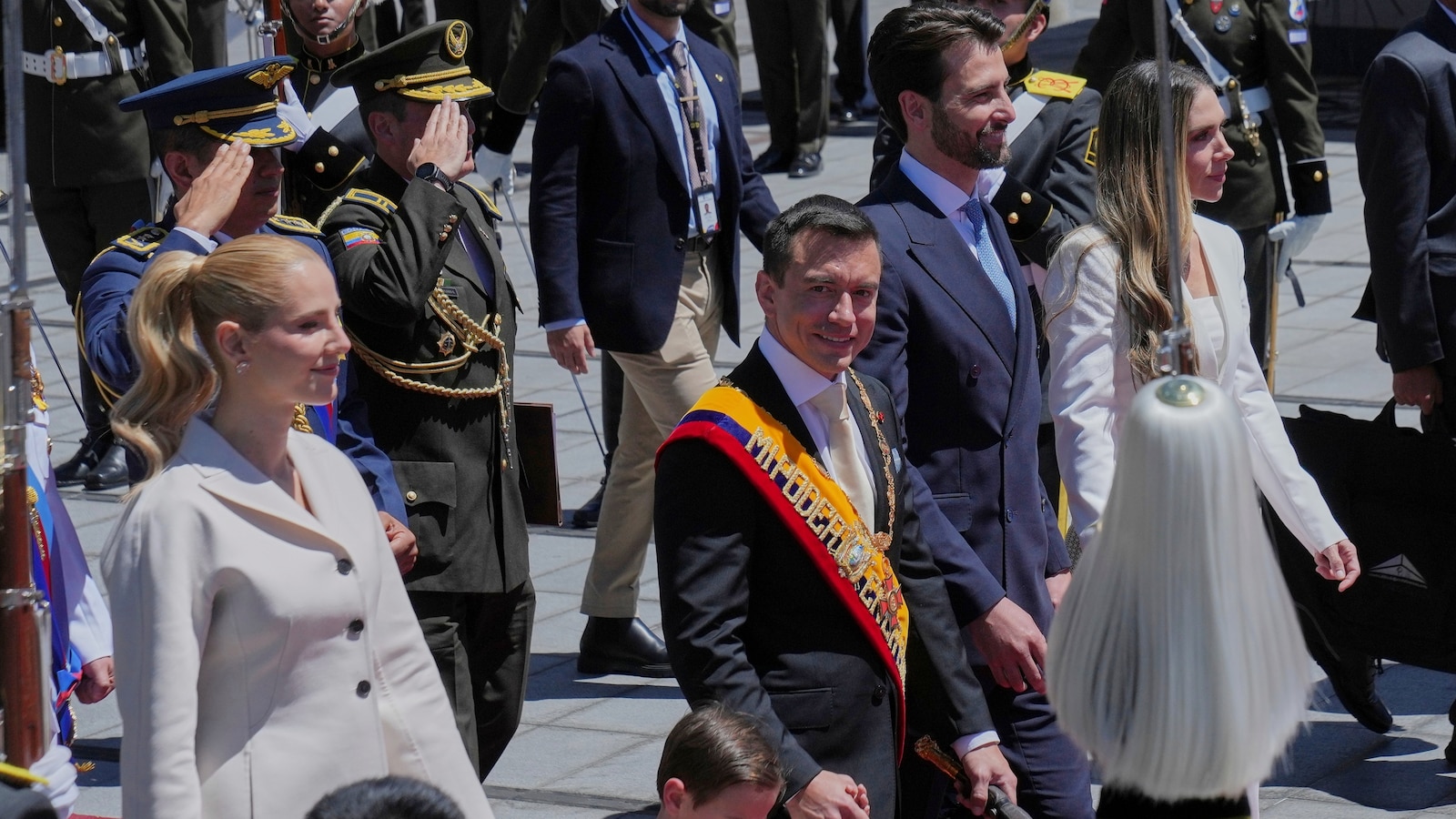 Ecuador's president touts US-backed crime-fighting efforts