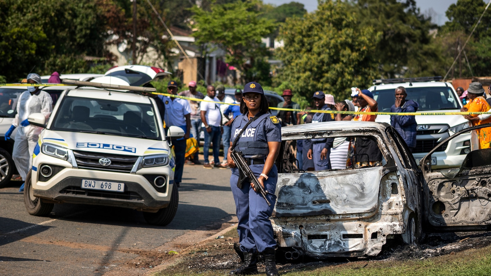 A mass shooting at a house in South Africa leaves 11 dead and 3 wounded, police say