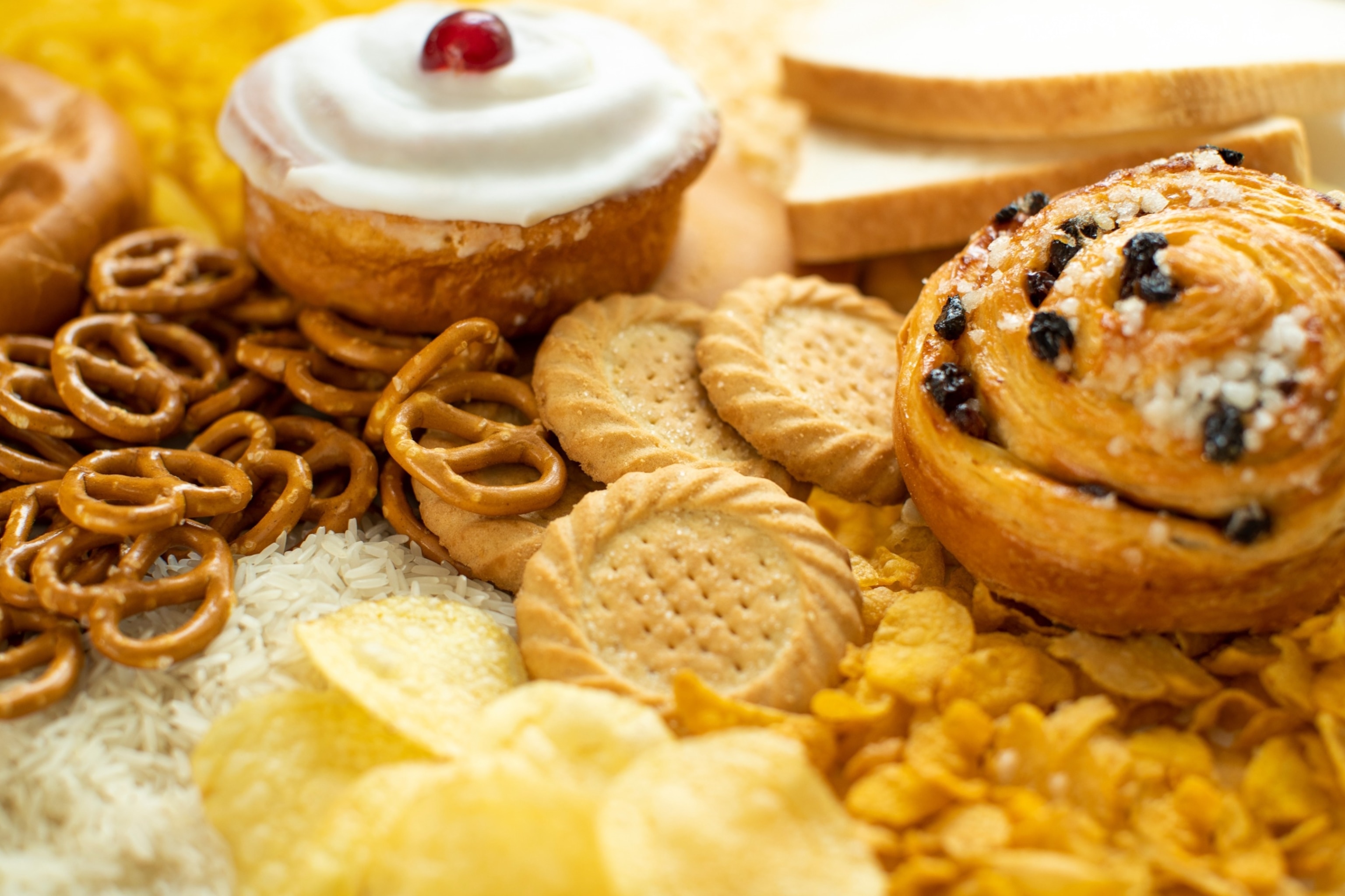 PHOTO: A collection of sugary, processed foods